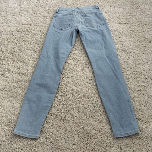 Frame Jeans Womens Size 24 Le High Skinny Crop Holt Light Wash Denim Distressed - Picture 3 of 7